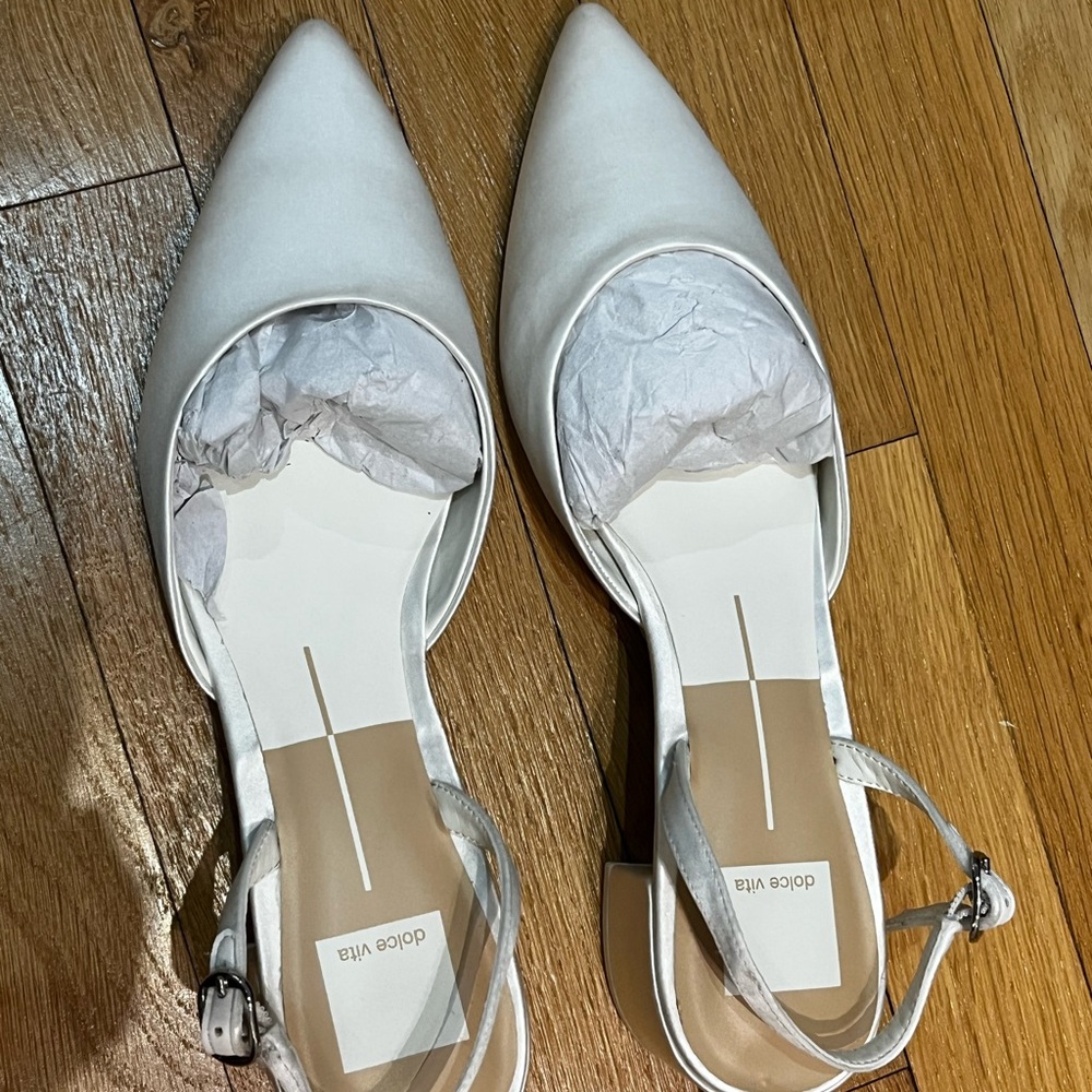 Dolce Vita White Heels
